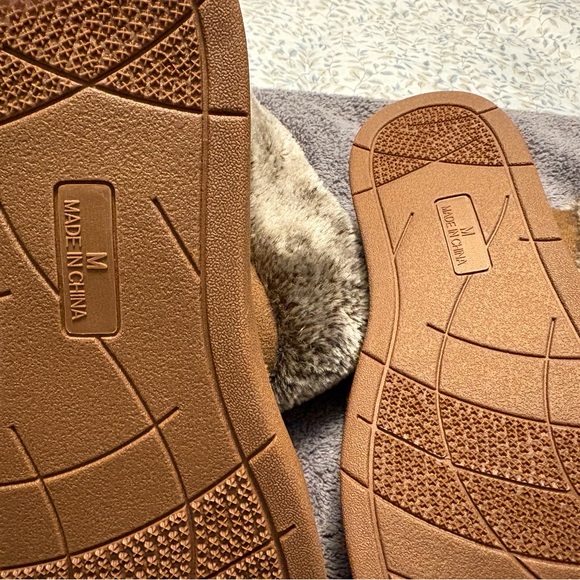 Cozy Brown Faux Fur Ankle Boots - Picture 3 of 3